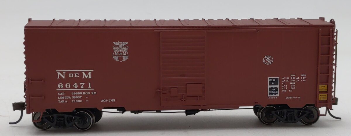 Atlas 20001396 HO Scale NdeM 40' Postwar Box Car #66471