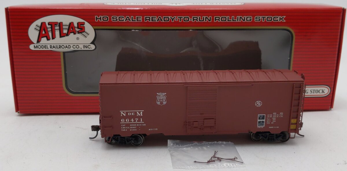 Atlas 20001396 HO Scale NdeM 40' Postwar Box Car #66471
