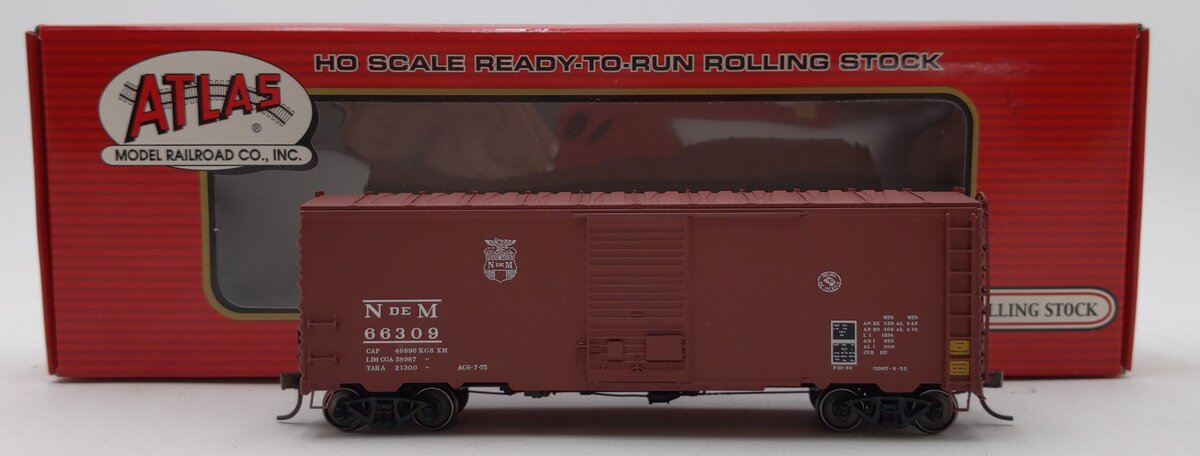 Atlas 20001395 HO NdeM 40' Postwar Boxcar w/ 6' Door #66309