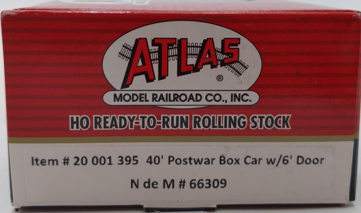 Atlas 20001395 HO NdeM 40' Postwar Boxcar w/ 6' Door #66309