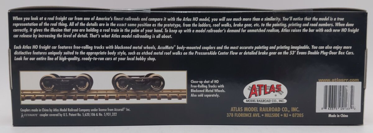Atlas 20001407 HO Excel Railcar (ERCX) 4650 Centerflow 3Bay Hopper Car #6014