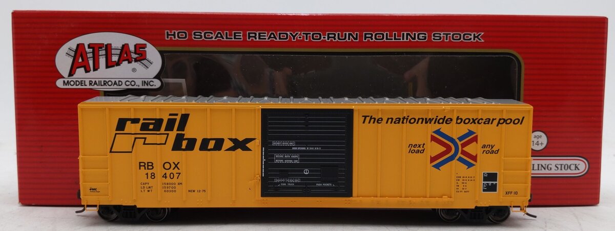Atlas 20002633 HO Scale RBOX FMC 5077 SD Boxcar #18407