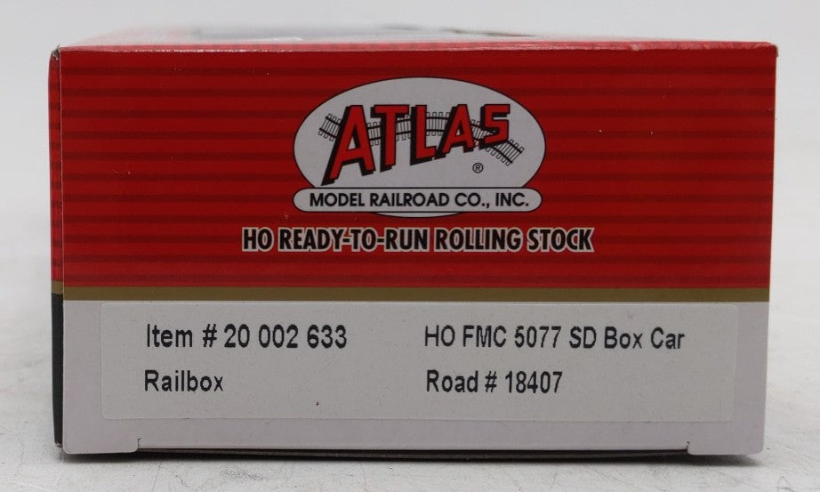 Atlas 20002633 HO Scale RBOX FMC 5077 SD Boxcar #18407