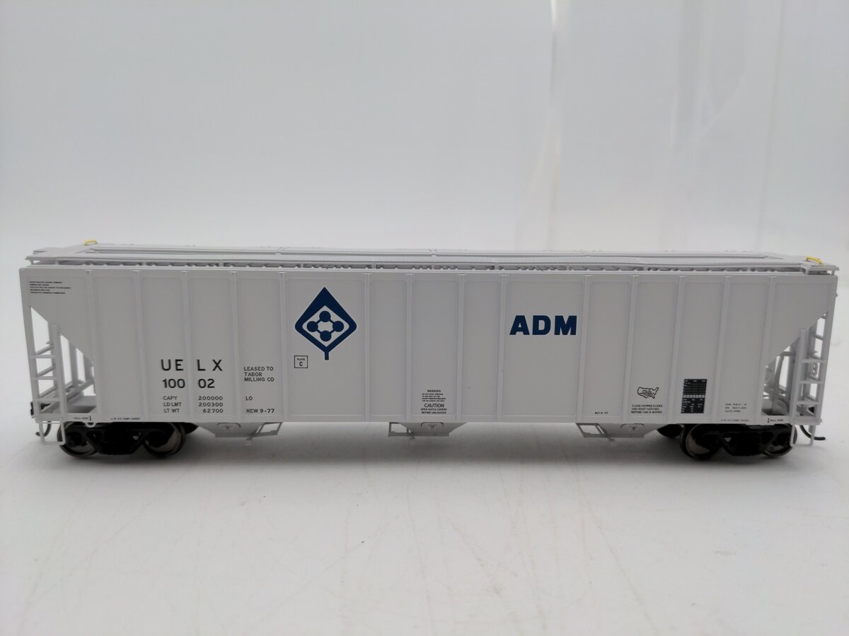 Walthers 920-106120 HO ADM/UELX 55' Evans 4780 3-Bay Covered Hopper #10002