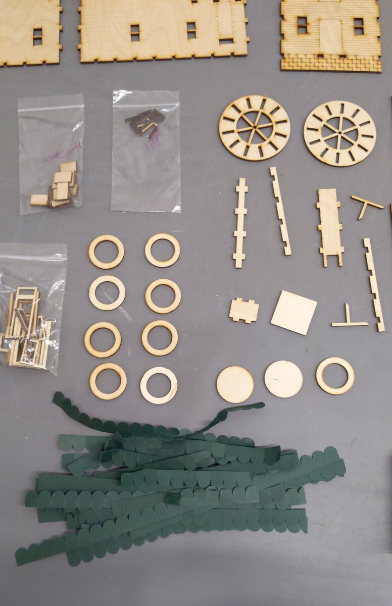 Cardinal Designs Model - Farmhouse and Water Wheel LN