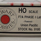 Stewart 9180 HO Union Pacific F7A Phase I Late Powered Diesel Locomotive EX/Box