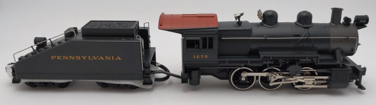 MTH 30-1170-0 O Gauge PRR 0-6-0 B6 Steam Locomotive & Tender #1670 LN/Box