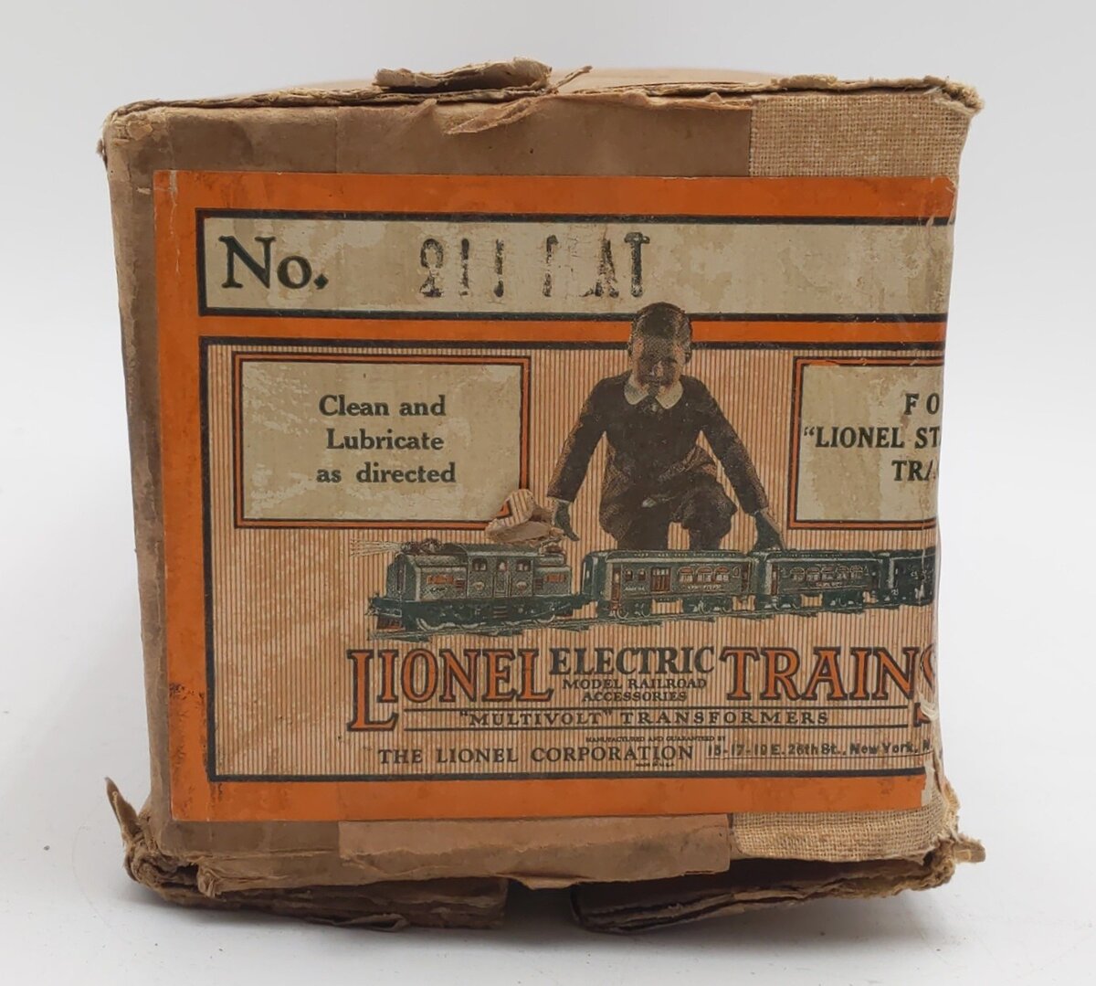 Lionel 211 Vintage Standard Gauge Flatcar with Stakes EX/Box