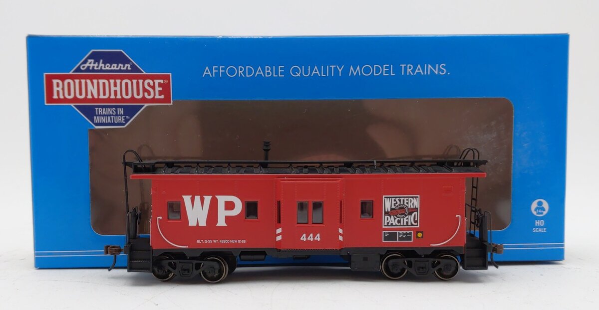 Athearn 74681 HO Scale Western Pacific Bay Window Caboose #444
