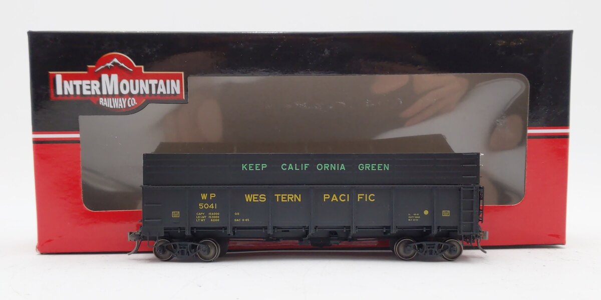 InterMountain 35204-24 HO Western Pacific Woodchip W/Drop Bottom Gondola