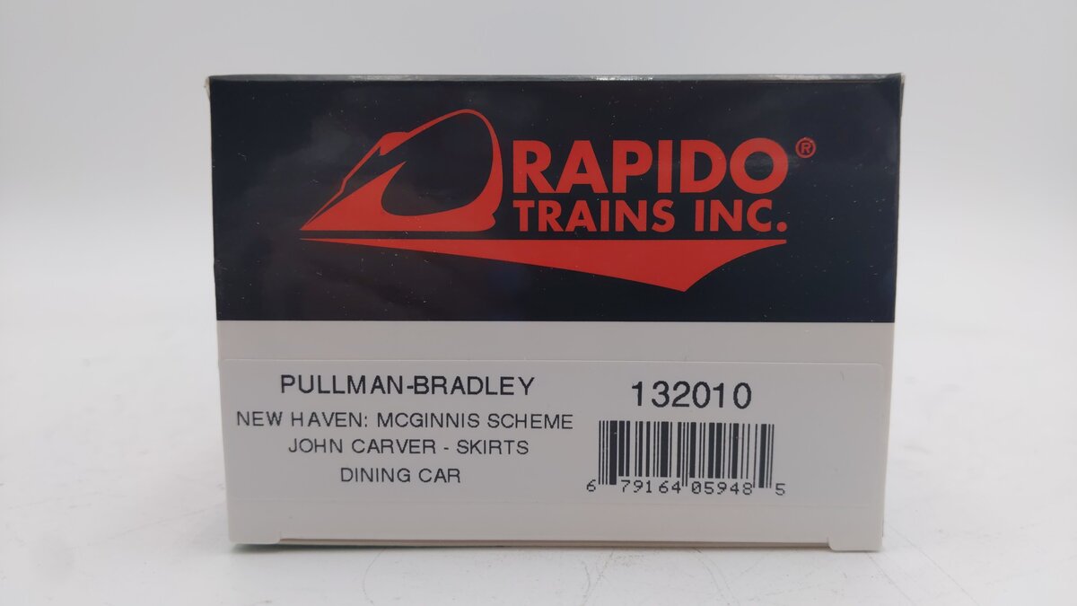 Rapido Trains 132010 HO NH 'John Carver' McGinnis Dining Car EX/Box