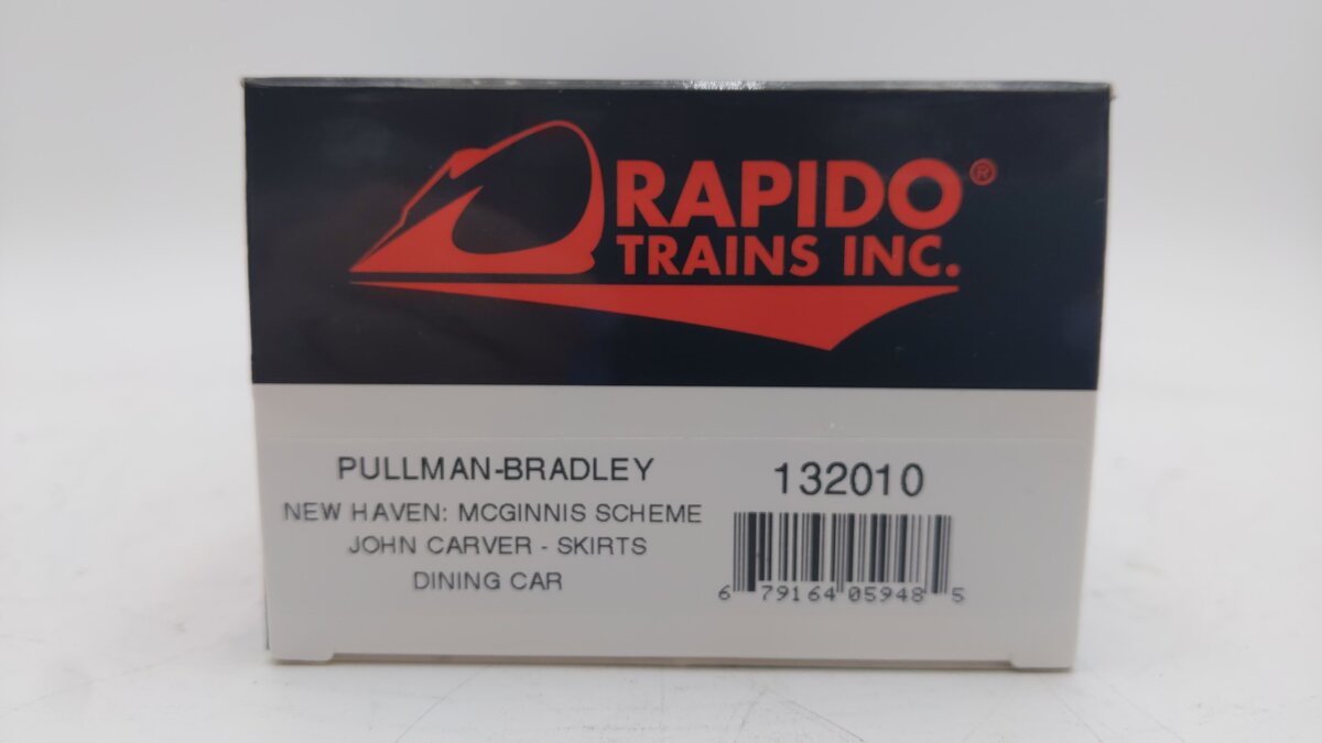 Rapido Trains 132010 HO NH 'John Carver' McGinnis Dining Car EX/Box