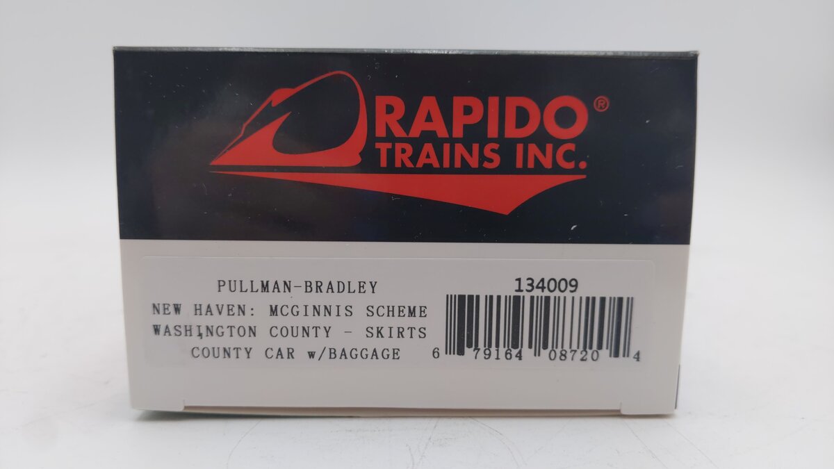 Rapido Trains 134009 HO New Haven "Washington County" McGinnis County Car #211