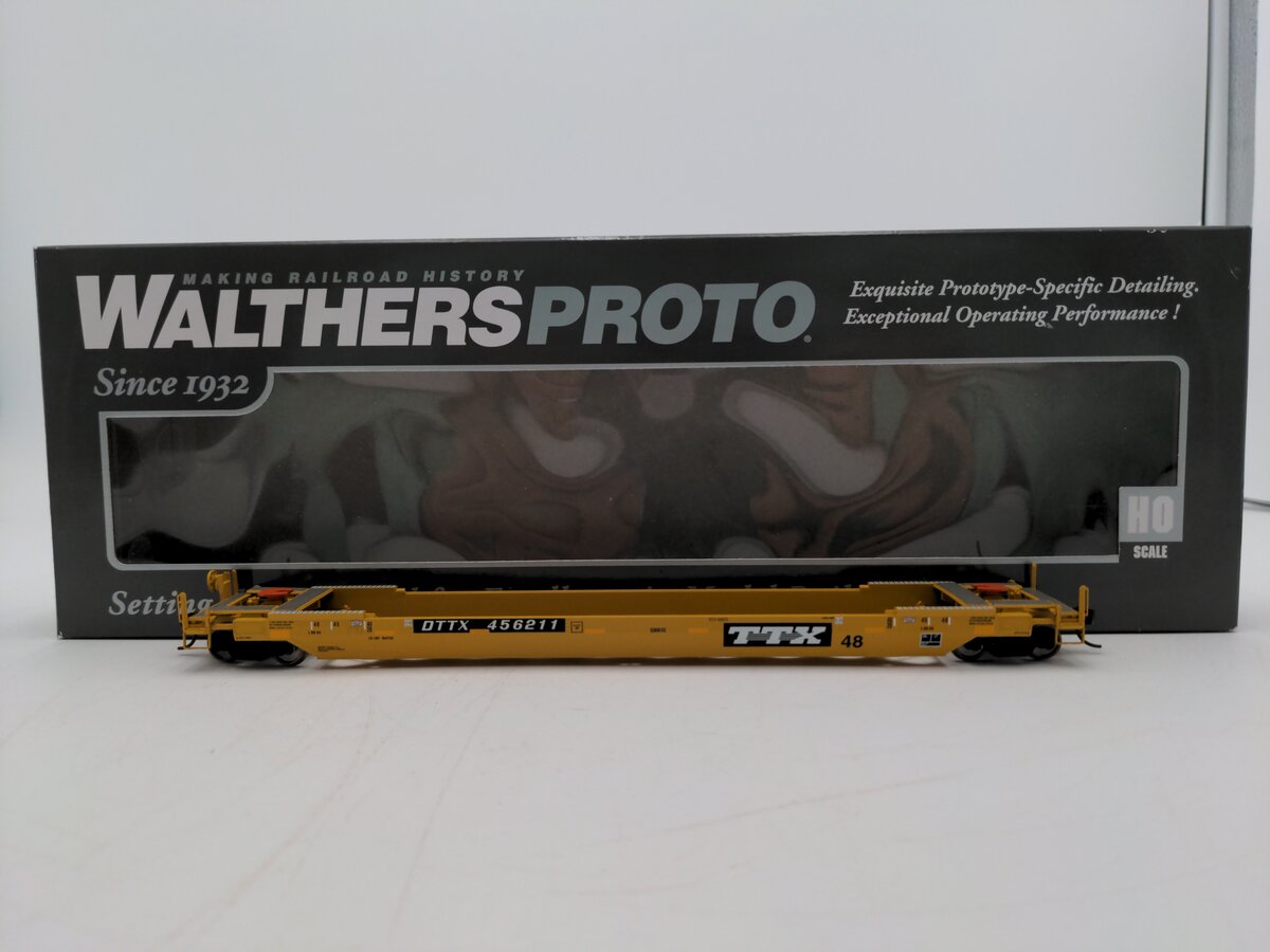 Walthers 920-109207 HO DTTX 48' Gunderson All-Purpose Well Car Trailer #456211