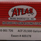 Atlas 20001726 HO Scale 23,500-Gal Tank Exxon #405178