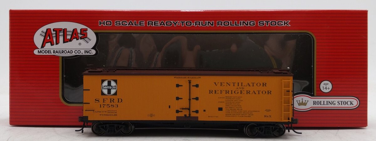 Atlas 20002724 HO Scale Santa Fe 40' Wood Reefer #17583