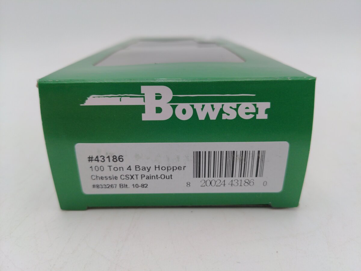 Bowser 43186 HO Chessie Executive Line 100-Ton 3-Bay Hopper RTR CSXT #833267