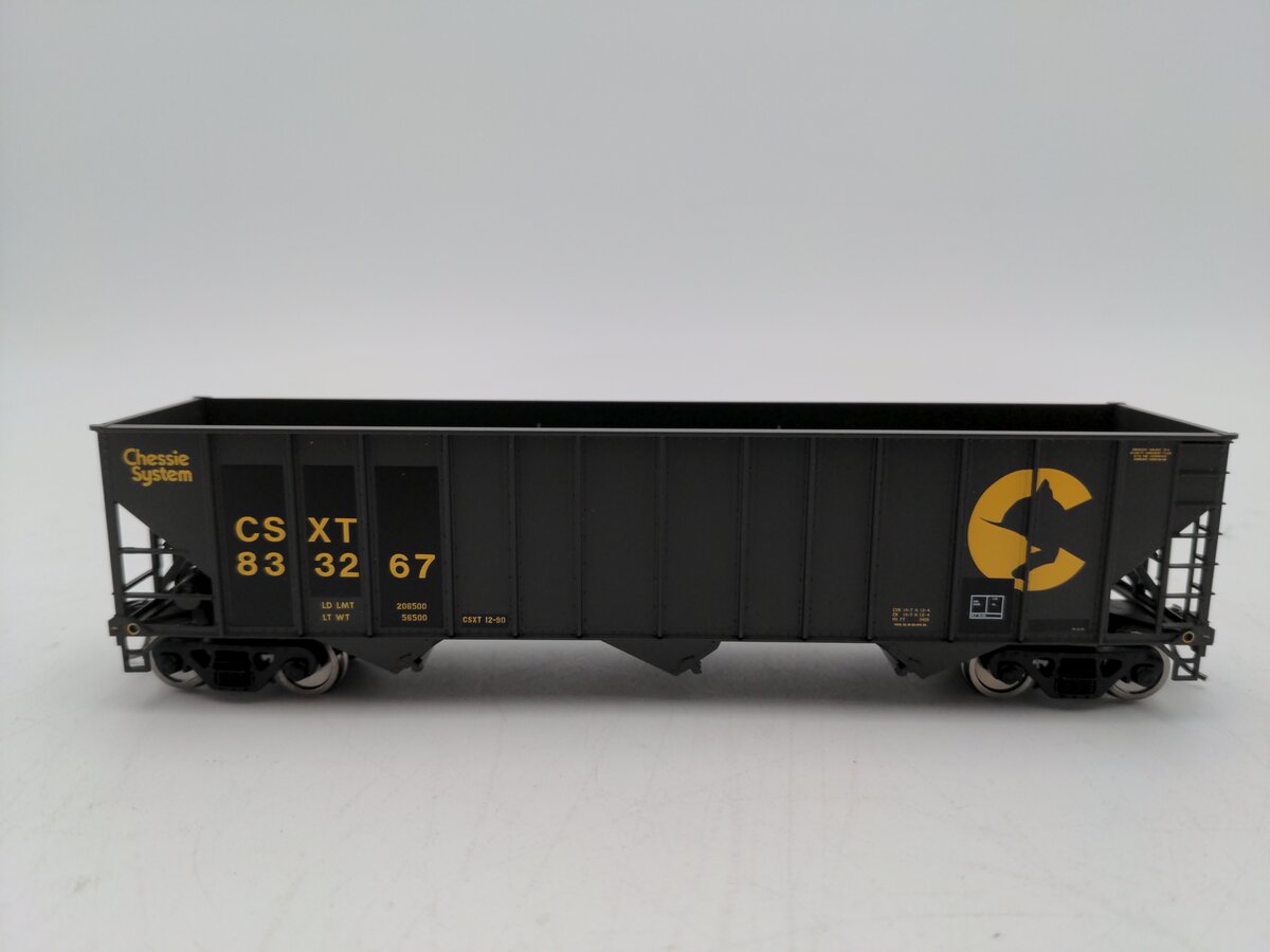 Bowser 43186 HO Chessie Executive Line 100-Ton 3-Bay Hopper RTR CSXT #833267