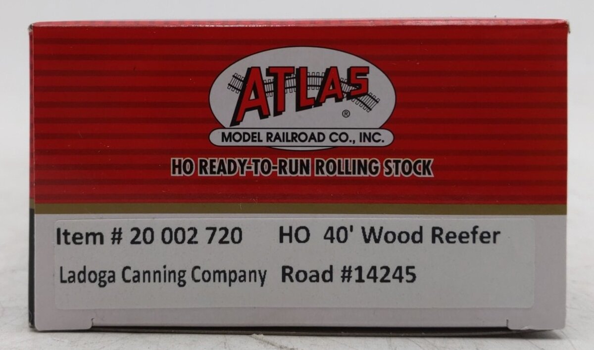 Atlas 20002720 HO Ladoga Canning Company 40' Wood Reefer #14245