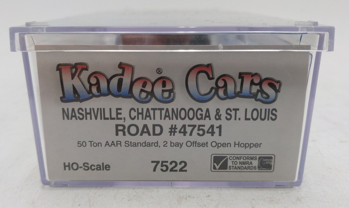 Kadee 7522 HO Nashville Chattanooga & St. Louis 2-Bay Offset Hopper Car #47541