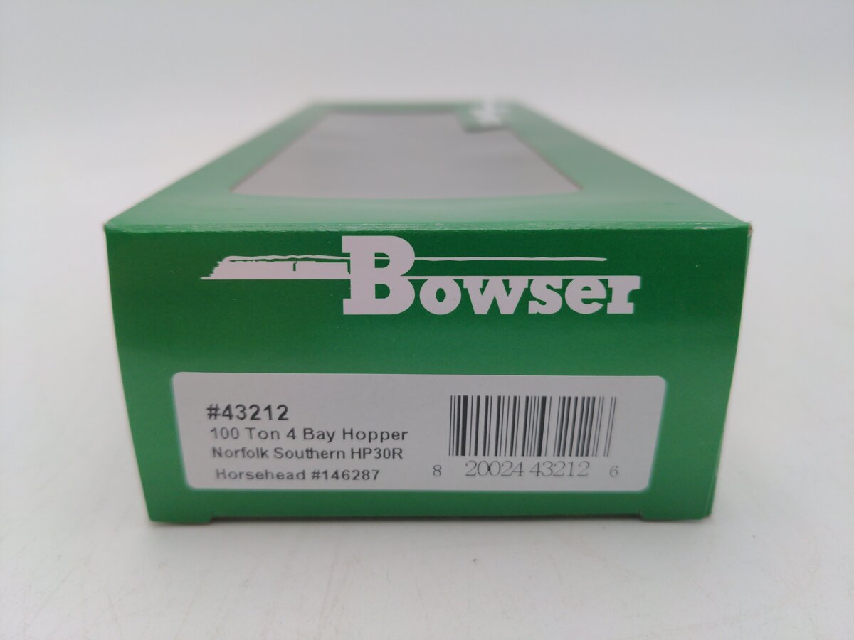 Bowser 43212 HO Norfolk Southern Executive Line 100-Ton 3-Bay Hopper RTR #146287