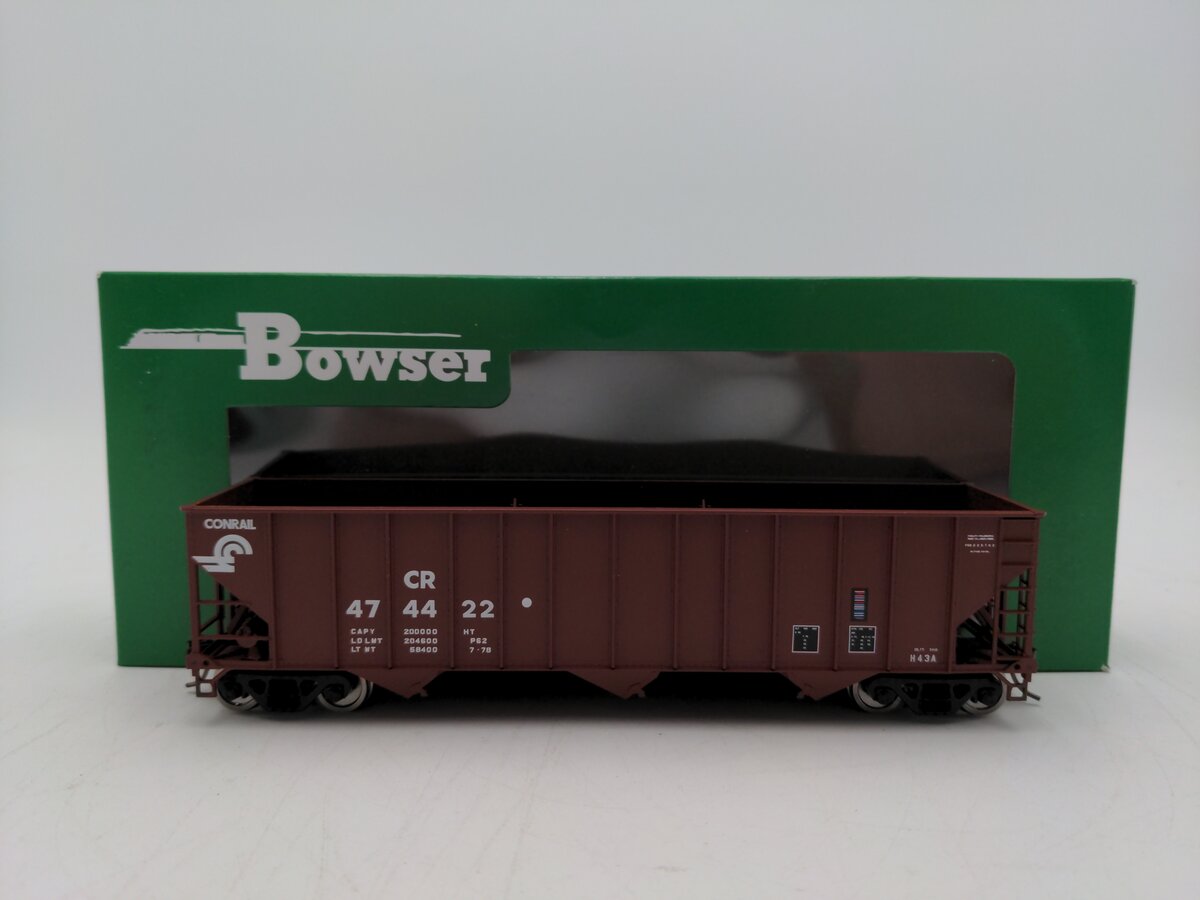 Bowser 43193 HO Conrail Executive Line 100-Ton 3-Bay Hopper Ready to Run #474422
