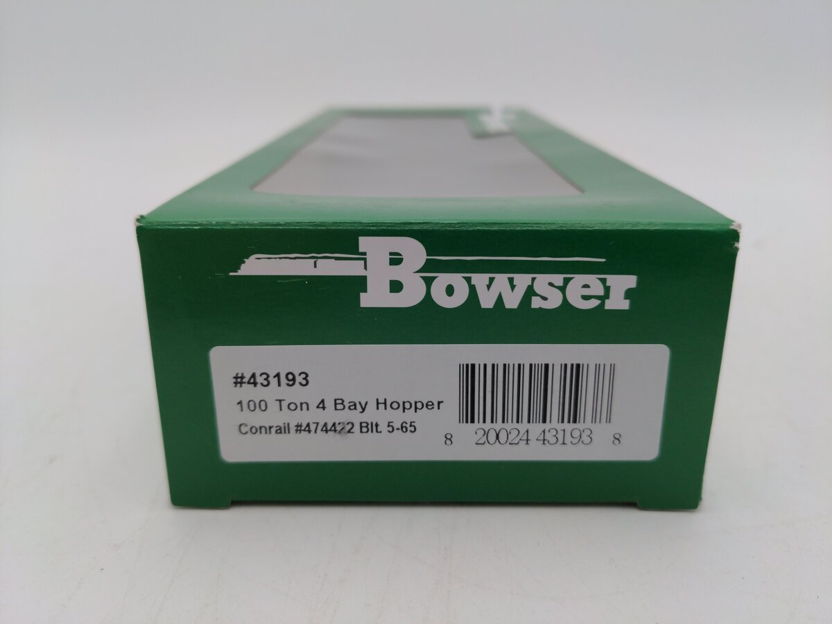 Bowser 43193 HO Conrail Executive Line 100-Ton 3-Bay Hopper Ready to Run #474422