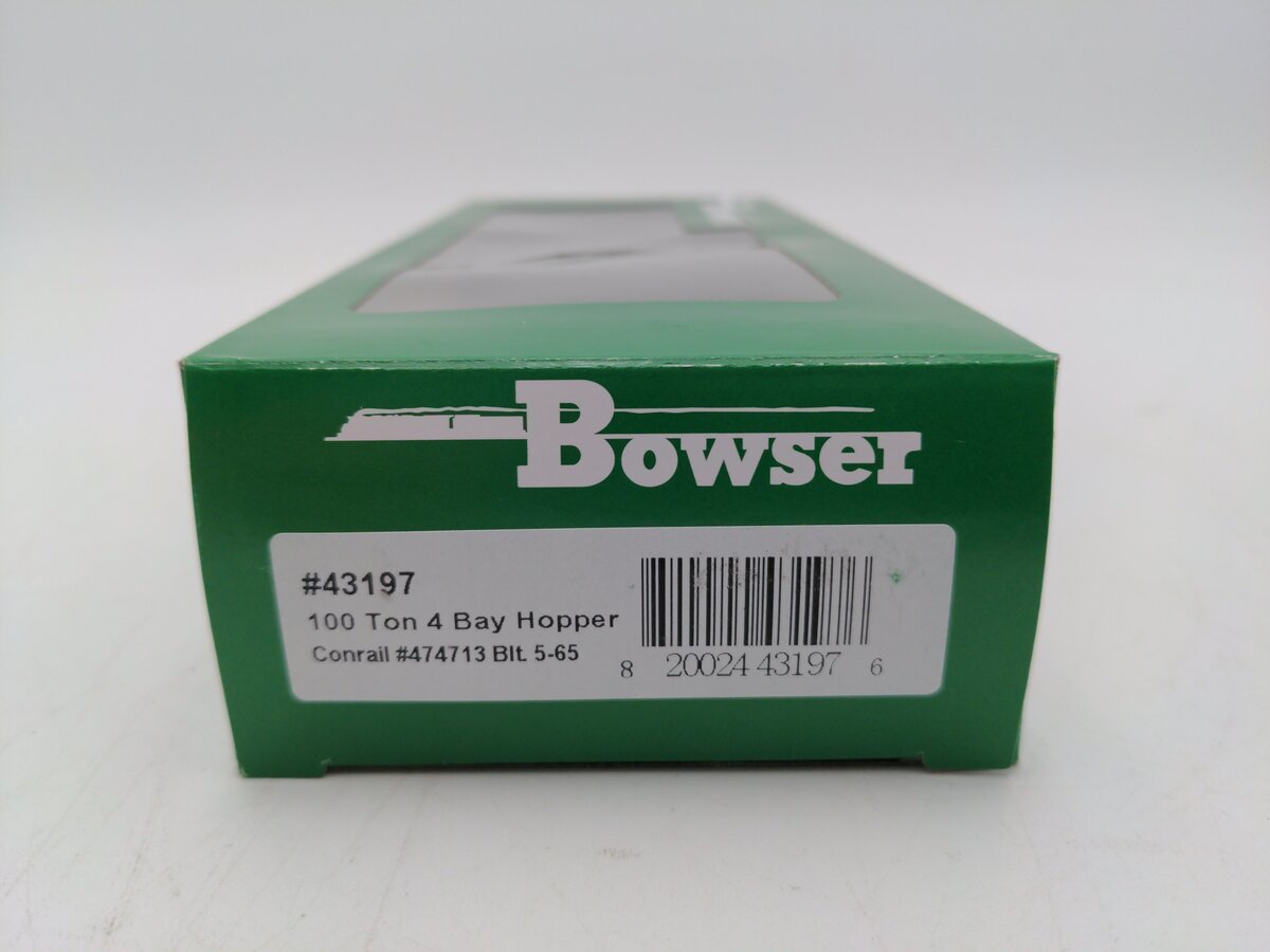 Bowser 43197 HO Conrail Executive Line 100-Ton 3-Bay Hopper Ready to Run #474713
