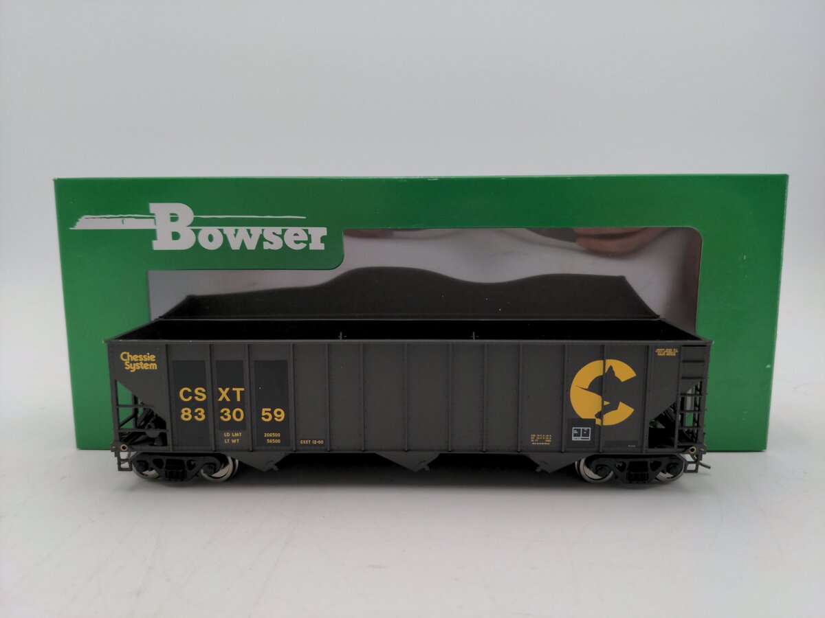 Bowser 43184 HO Chessie Executive Line 100-Ton 3-Bay Hopper RTR CSXT #833059