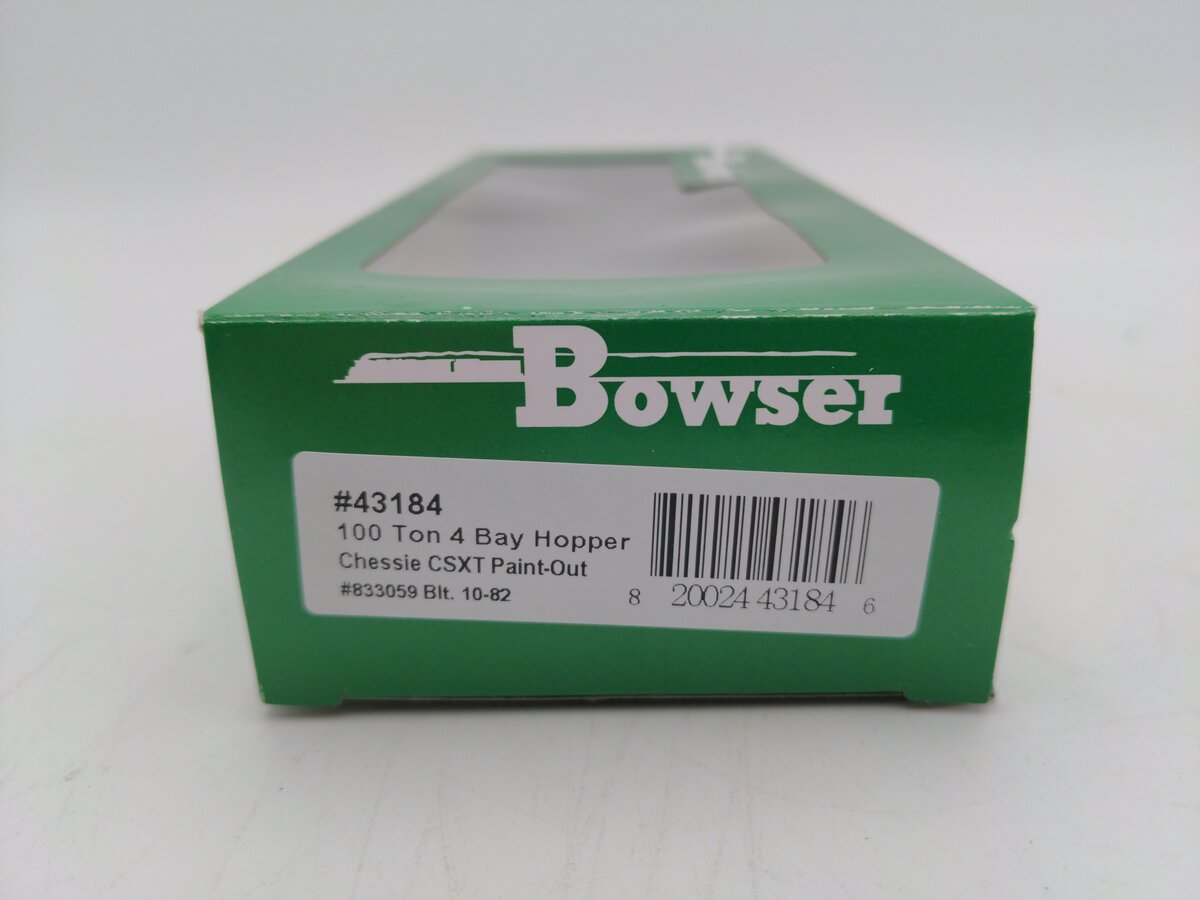 Bowser 43184 HO Chessie Executive Line 100-Ton 3-Bay Hopper RTR CSXT #833059