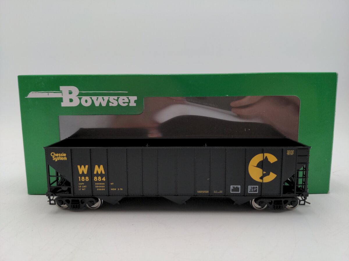 Bowser 43188 HO Western Maryland Chessie Style 100-Ton 3-Bay Hopper #188884