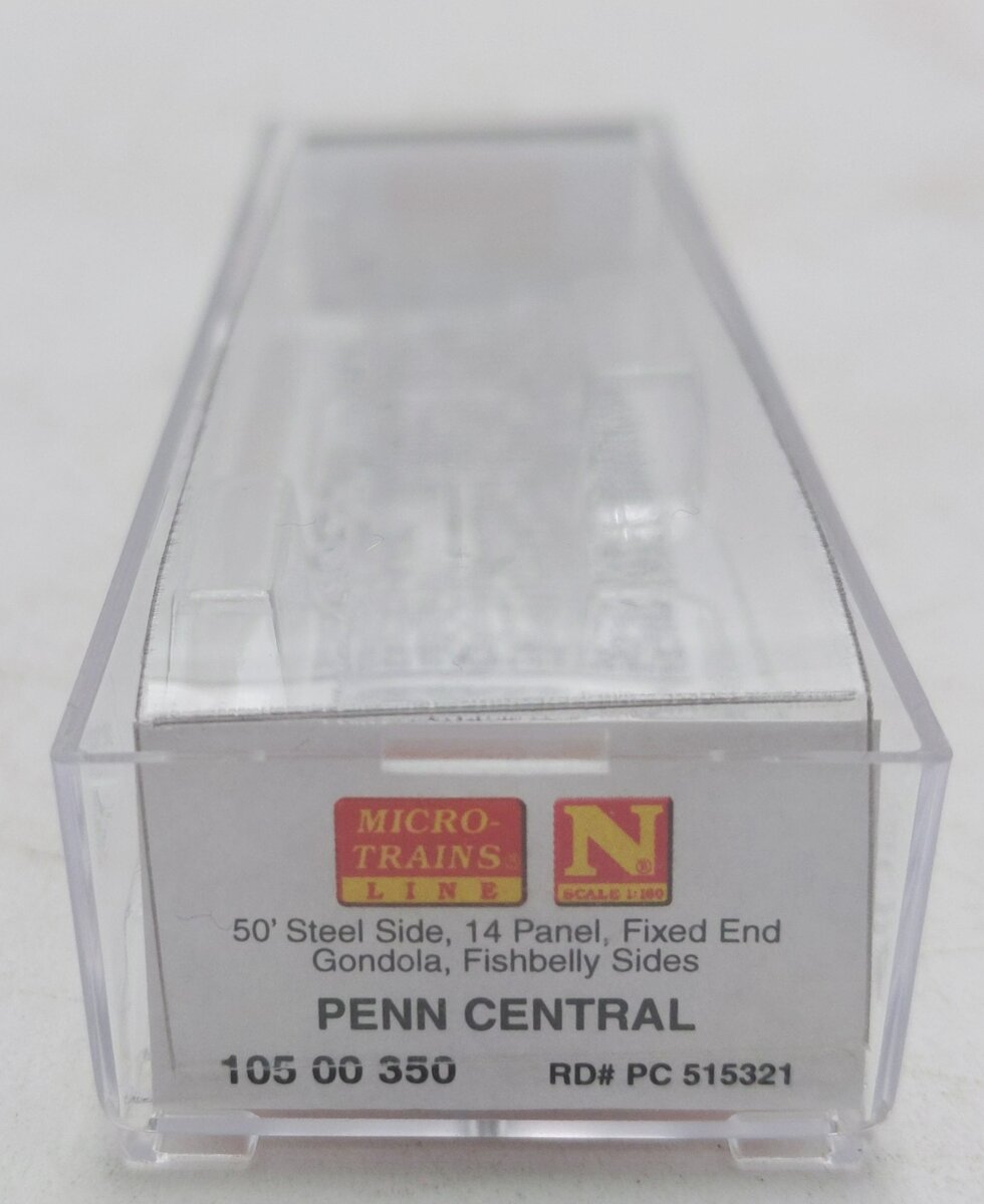 Micro-Trains 10500350 N PC 50' 14 Panel Steel Fishbelly Side Gondola #515321