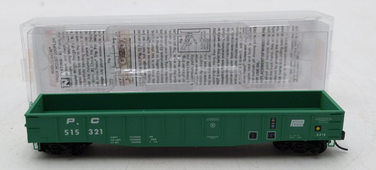 Micro-Trains 10500350 N PC 50' 14 Panel Steel Fishbelly Side Gondola #515321