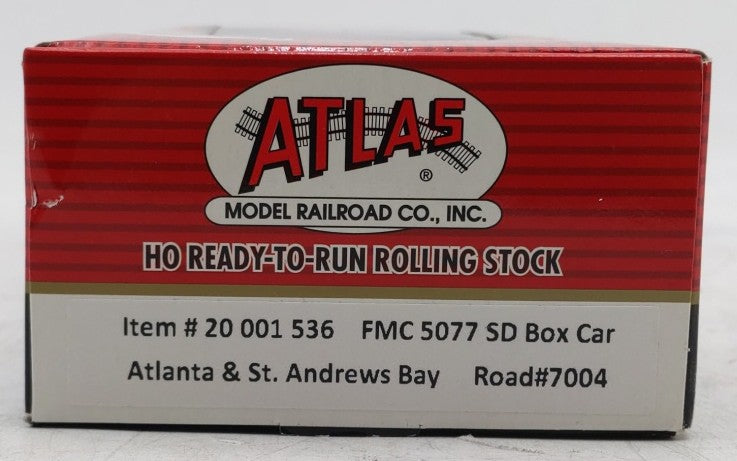 Atlas 20001536 HO Scale ASAB FMC 5077 SD Boxcar #7004