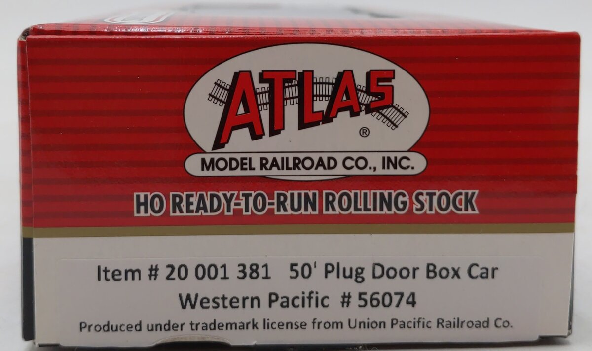 Atlas 20001381 HO Western Pacific 50' Plug Door Boxcar #56074