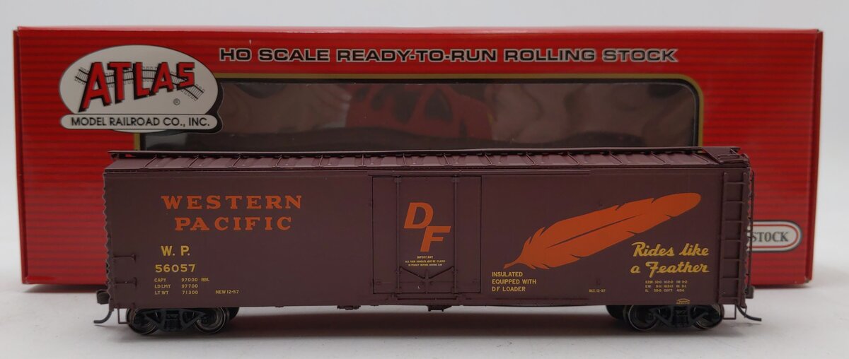 Atlas 20001380 HO Scale Western Pacific 50' Plug Door Box Car #56057