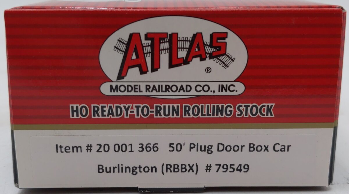 Atlas 20001366 HO Burlington 50' Plug Door Boxcar #79549