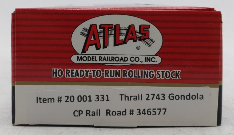 Atlas 20001331 HO Scale Canadian Pacific Rail Thrall 2743 Gondola #346577