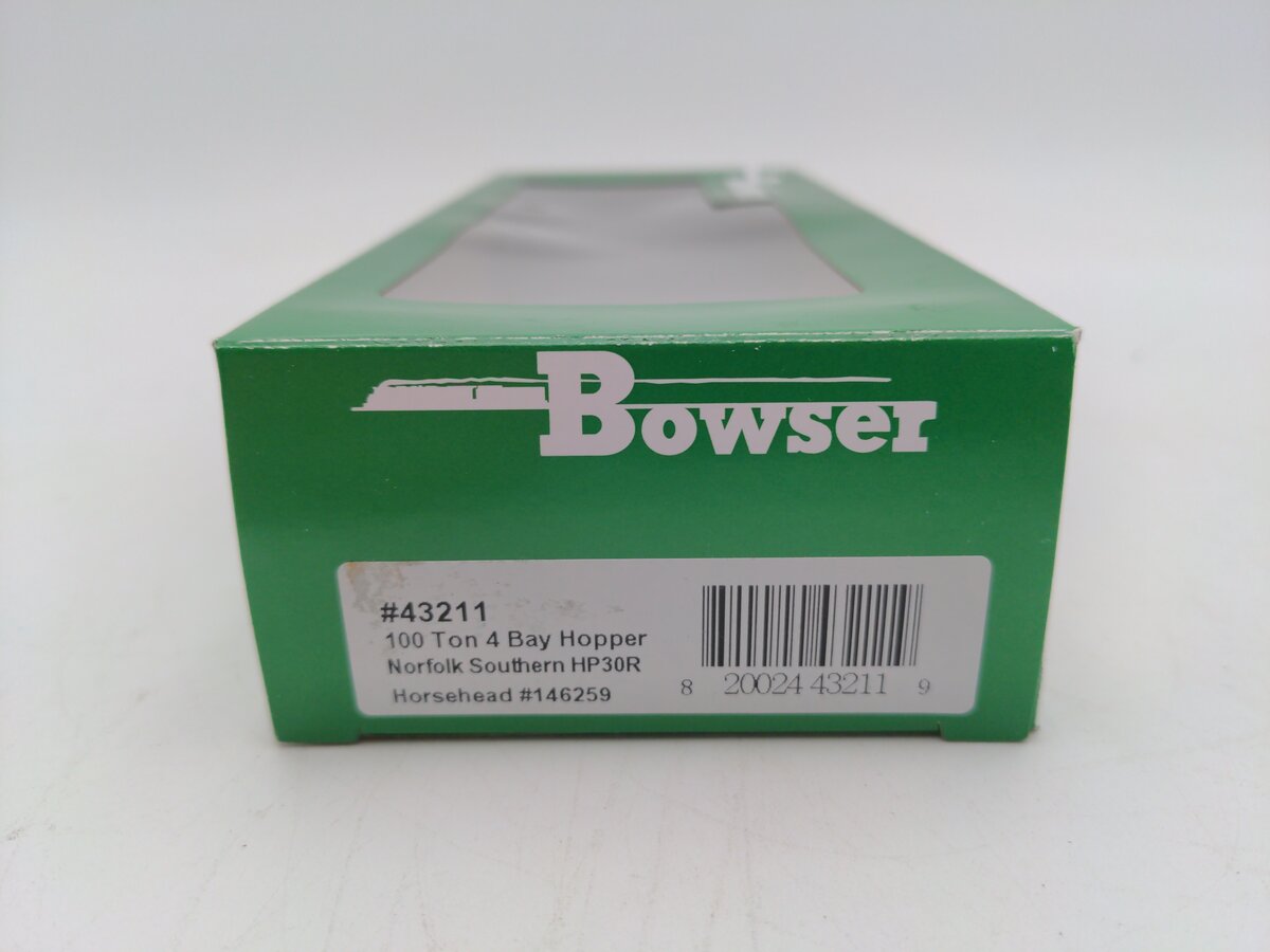 Bowser 43211 HO Norfolk Southern Executive Line 100-Ton 3-Bay Hopper RTR #146259