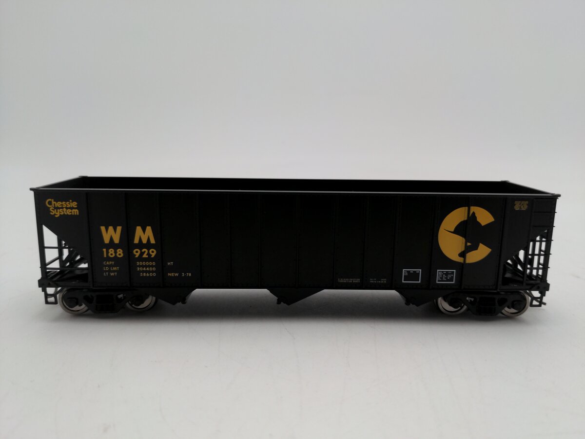 Bowser 43191 HO Chessie System 100-Ton 3-Bay Hopper Ready to Run WM #188929