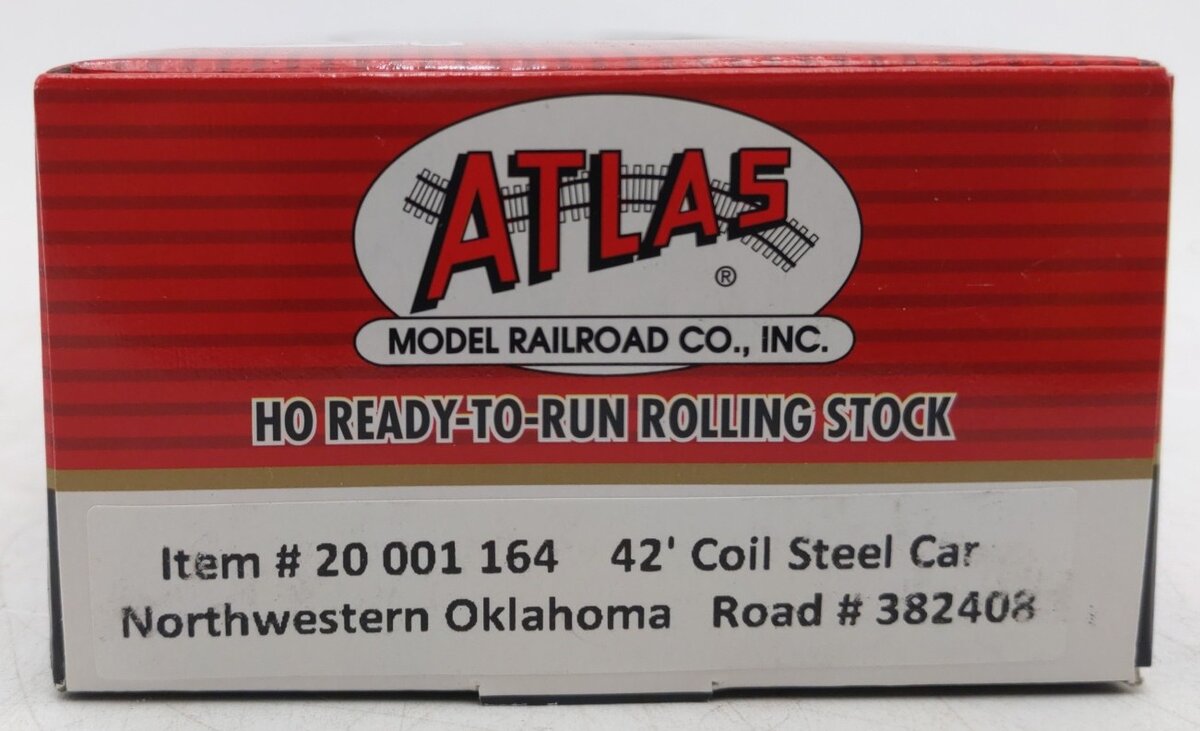 Atlas 20001164 HO Scale Northwestern Oklahoma 42' Coil Steel Car #382408