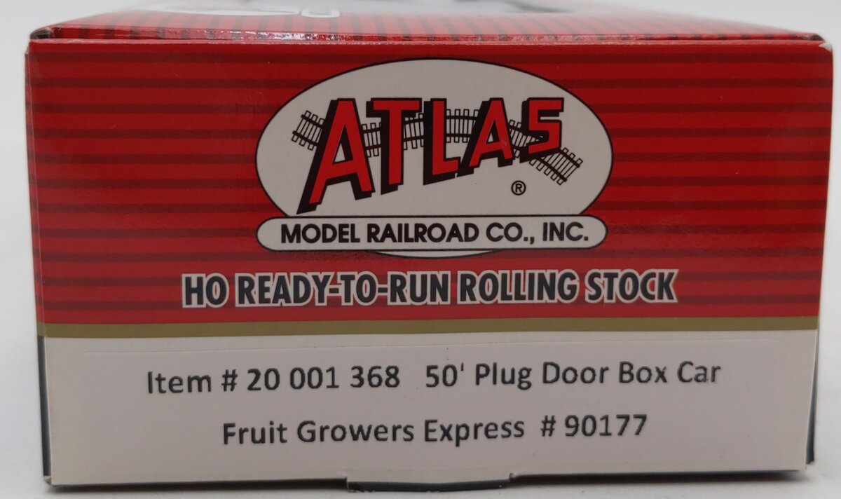 Atlas 20001368 HO Scale Fruit Growers Express 50' Plug Door Boxcar #90177