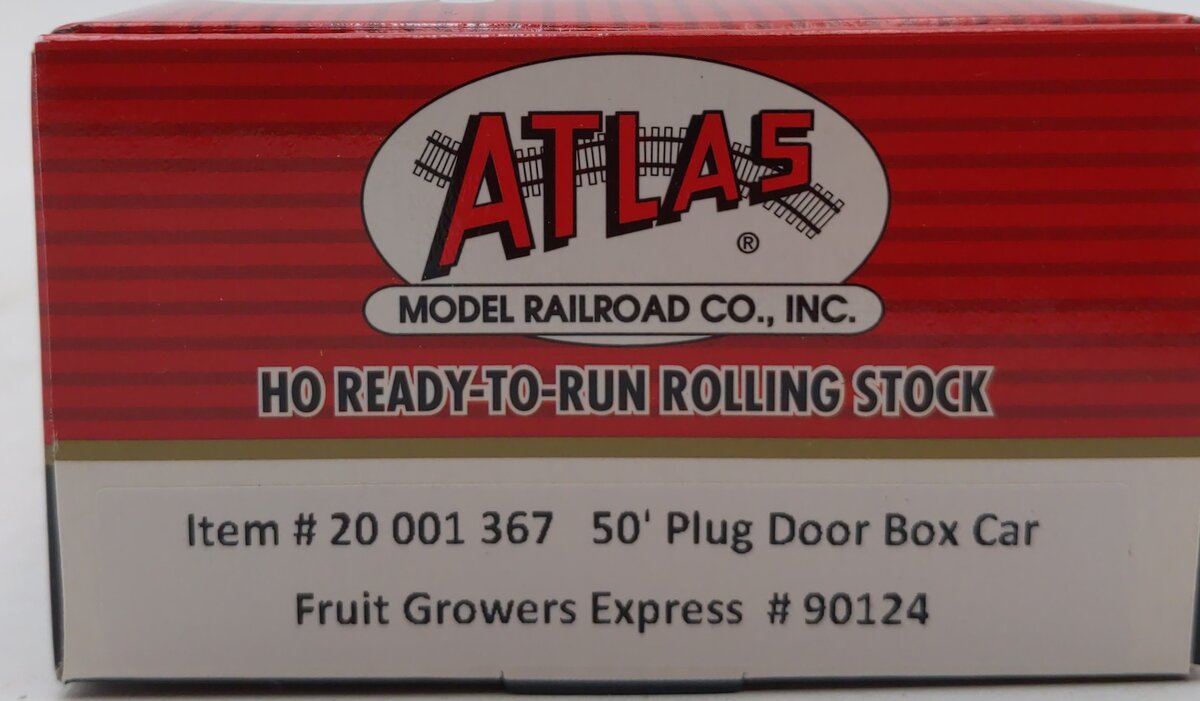Atlas 20001367 HO Fruit Growers Express 50' Plug Door #90124
