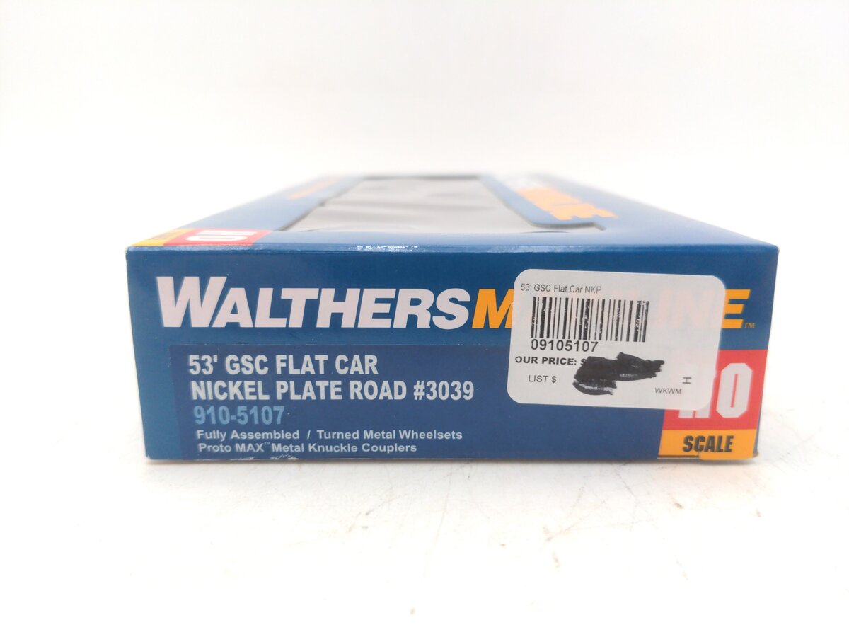 Walthers 910-5107 HO Nickel Plate Road 53' GSC Flat Car #3039