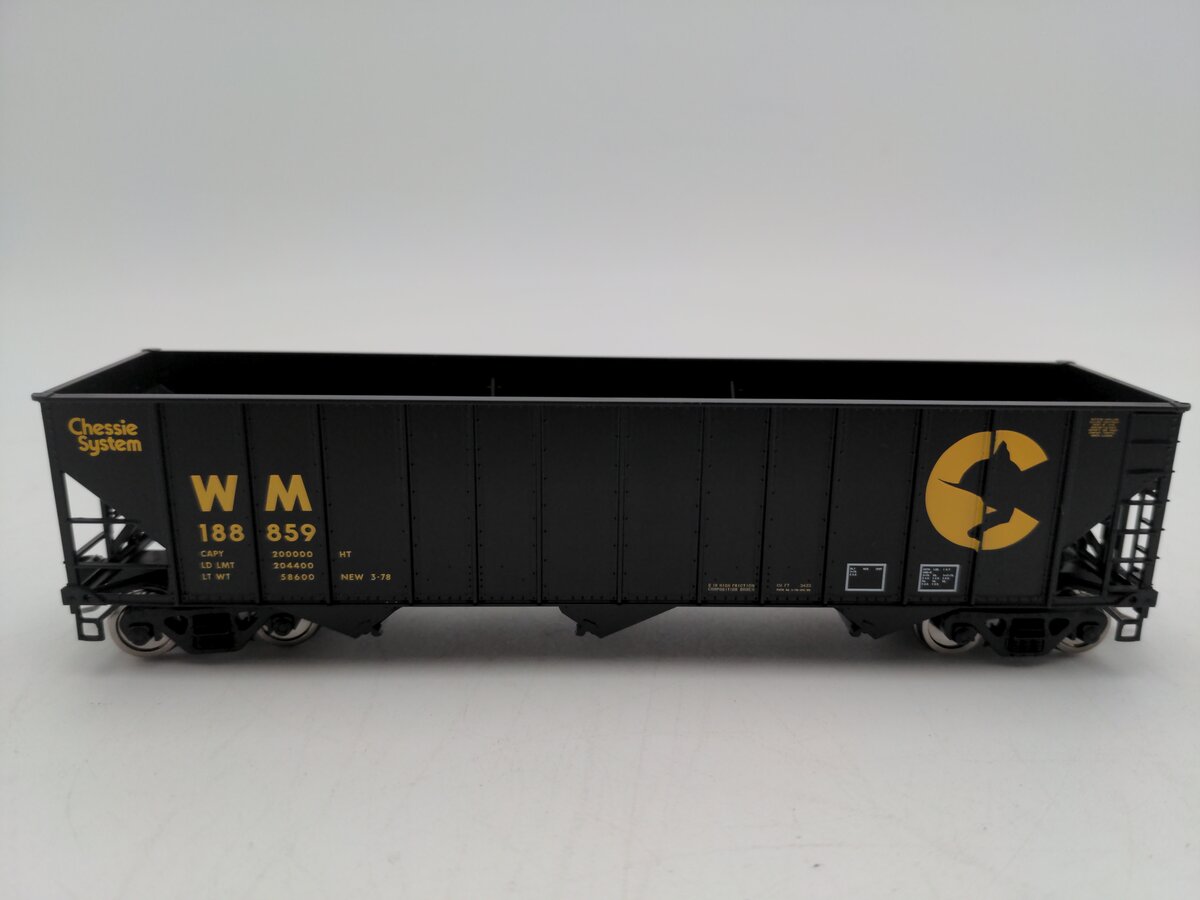 Bowser 43187 HO Chessie System 100-Ton 3-Bay Hopper Ready to Run WM #188859