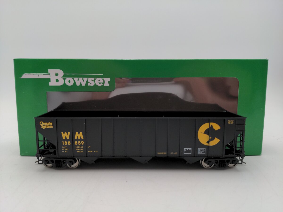 Bowser 43187 HO Chessie System 100-Ton 3-Bay Hopper Ready to Run WM #188859