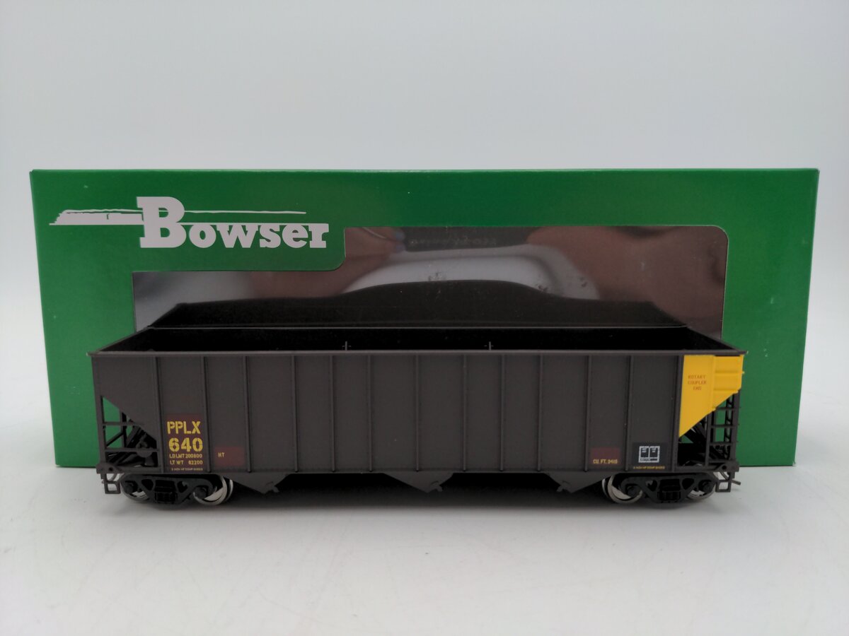 Bowser 43224 HO PPLX Executive Line 100-Ton 3-Bay Hopper Ready to Run #640
