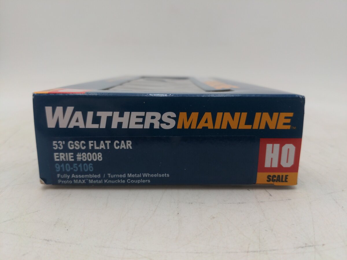 Walthers 910-5106 HO Erie 53' GSC Flat Car #8008