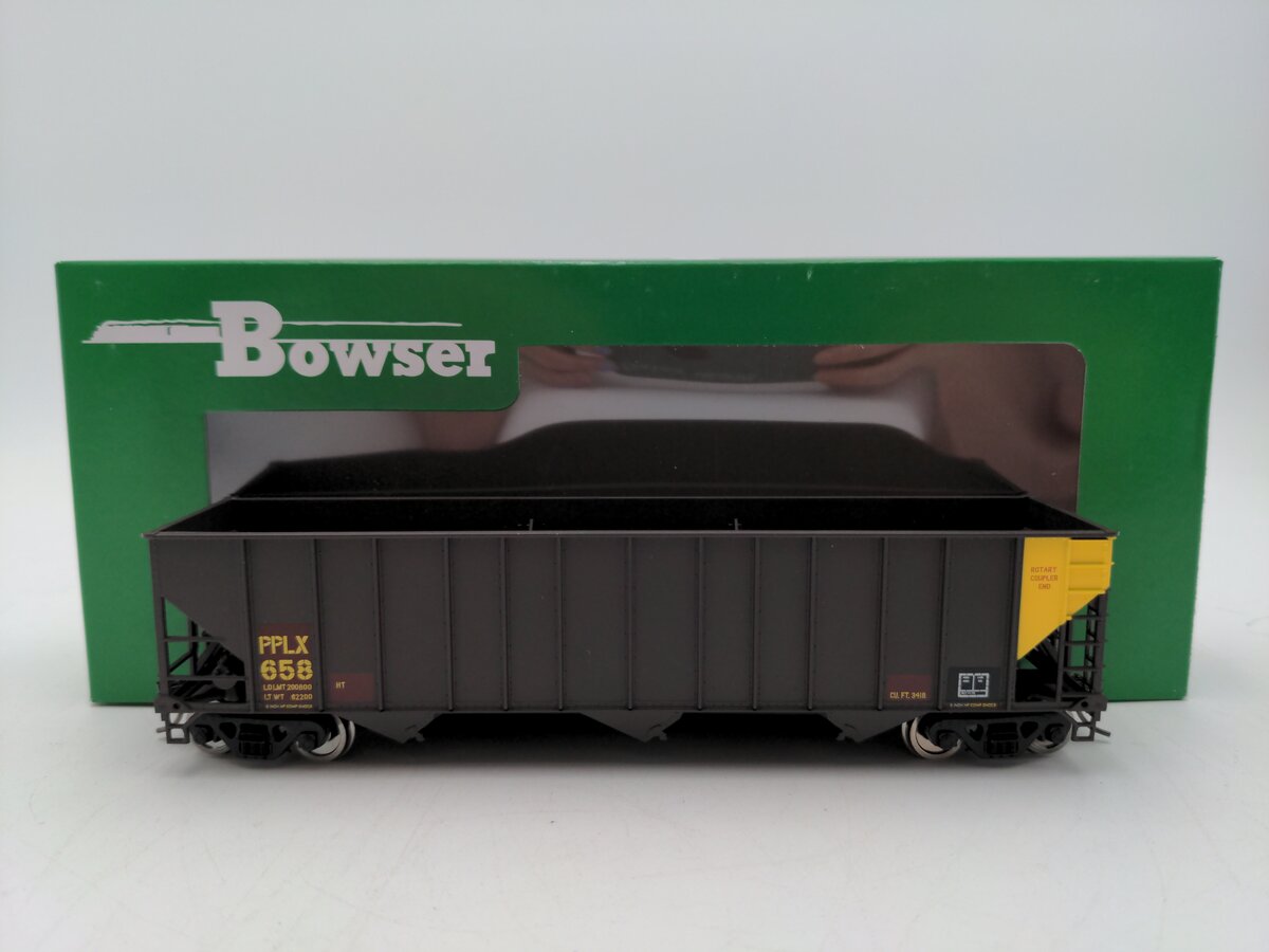 Bowser 43226 HO PPLX Executive Line 100-Ton 3-Bay Hopper Ready to Run #658