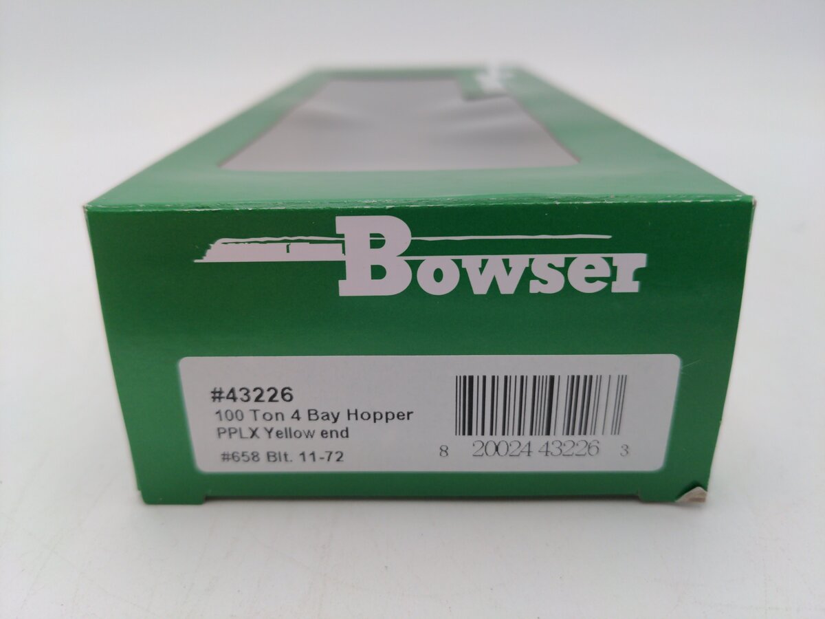 Bowser 43226 HO PPLX Executive Line 100-Ton 3-Bay Hopper Ready to Run #658